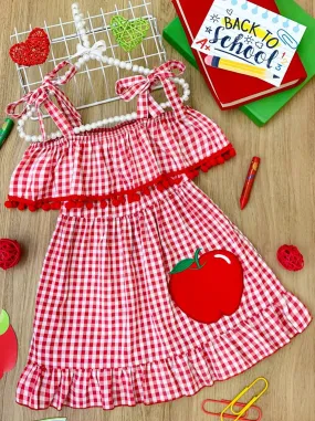 Apple of My Eye Plaid Sundress