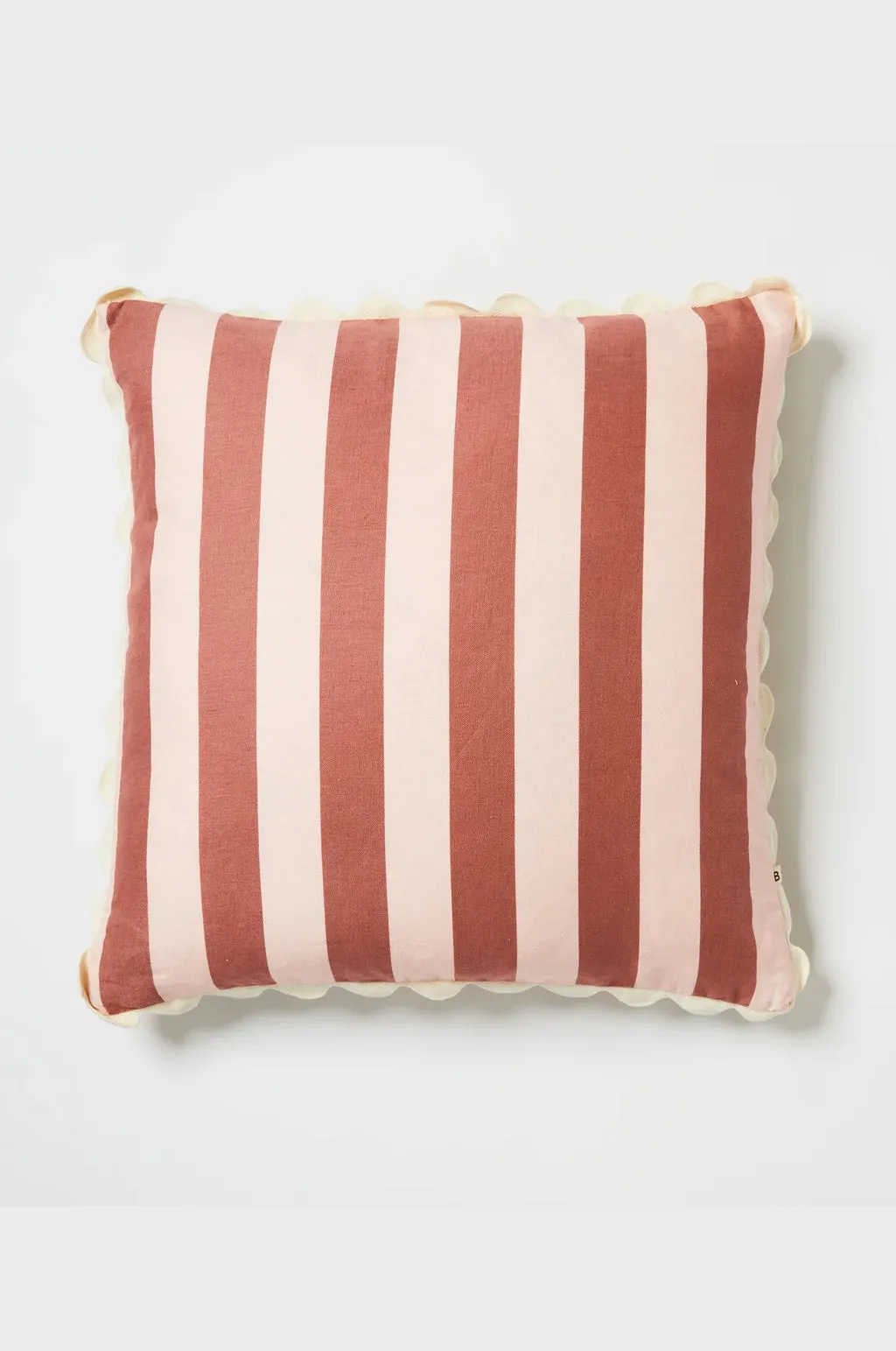 BONNIE AND NEIL CUSHION BOLD STRIPE BERRY PINK 60CM