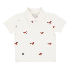 Boys Alec Shirt - Lucky Horses Embroidery