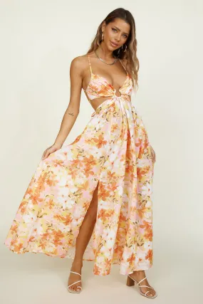 Bright Skies Maxi Dress Orange