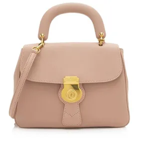 Burberry Trench Leather Medium DK88 Top Handle Bag - FINAL SALE (SHF-10523)