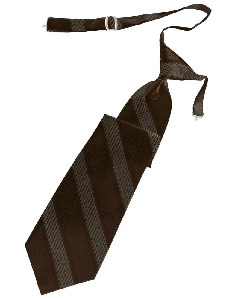 Chocolate Venetian Stripe Necktie