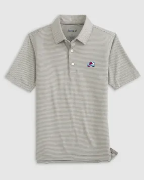 Colorado Avalanche Lyndonn Jr. Striped Jersey Performance Polo