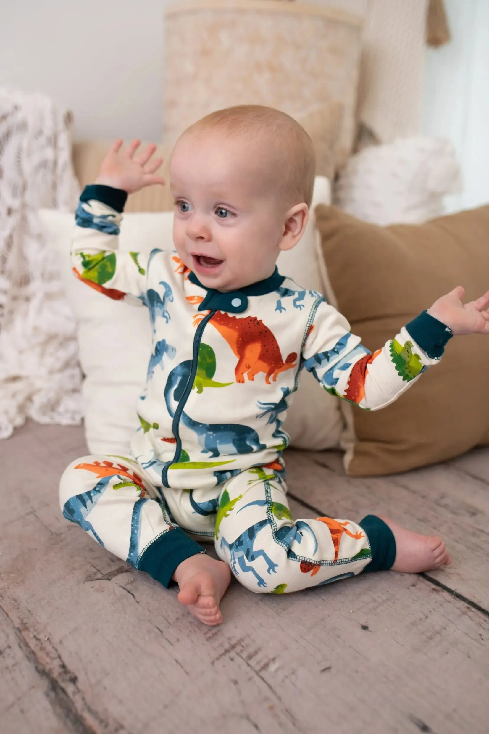 Dino Park Organic Cotton Coverall | Hatley