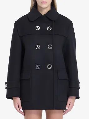 DOUBLE-BREASTED WOOL COAT