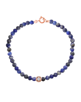 Gemstone & Diamond Bracelet - 14K Rose Gold