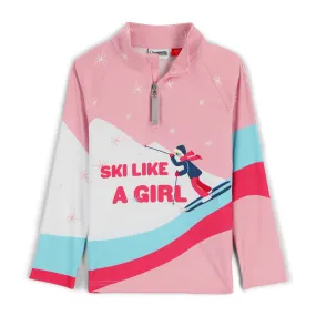 Little Girls Reflect Half Zip - Petal (2022)