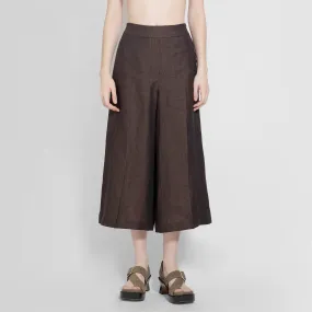 LOEWE WOMAN BROWN TROUSERS