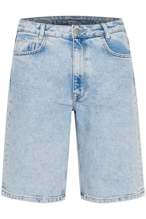 My Essential Wardrobe Stella High Shorts Light Blue Wash