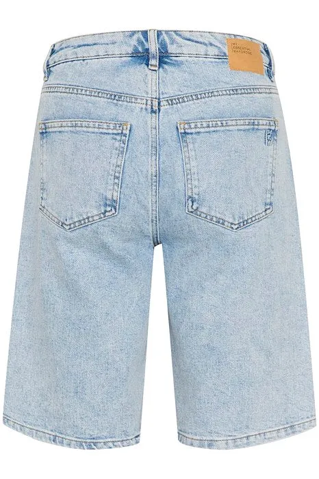 My Essential Wardrobe Stella High Shorts Light Blue Wash