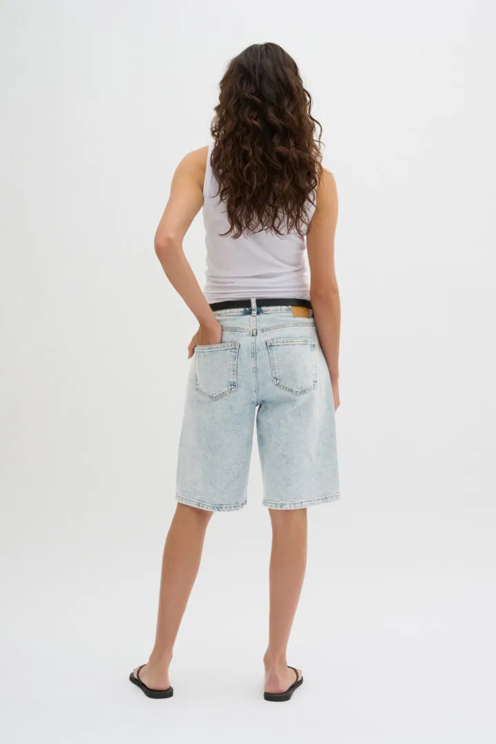 My Essential Wardrobe Stella High Shorts Light Blue Wash