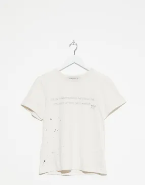 Off White Cotton Journey’s Slim T-Shirt