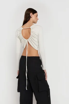 OPEN BACK KNIT TOP