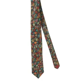 Pashtush mens Fine Wool tie, Jacquard Woven design, Multicolour