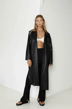 SNDYS Haven Trench Coat Black