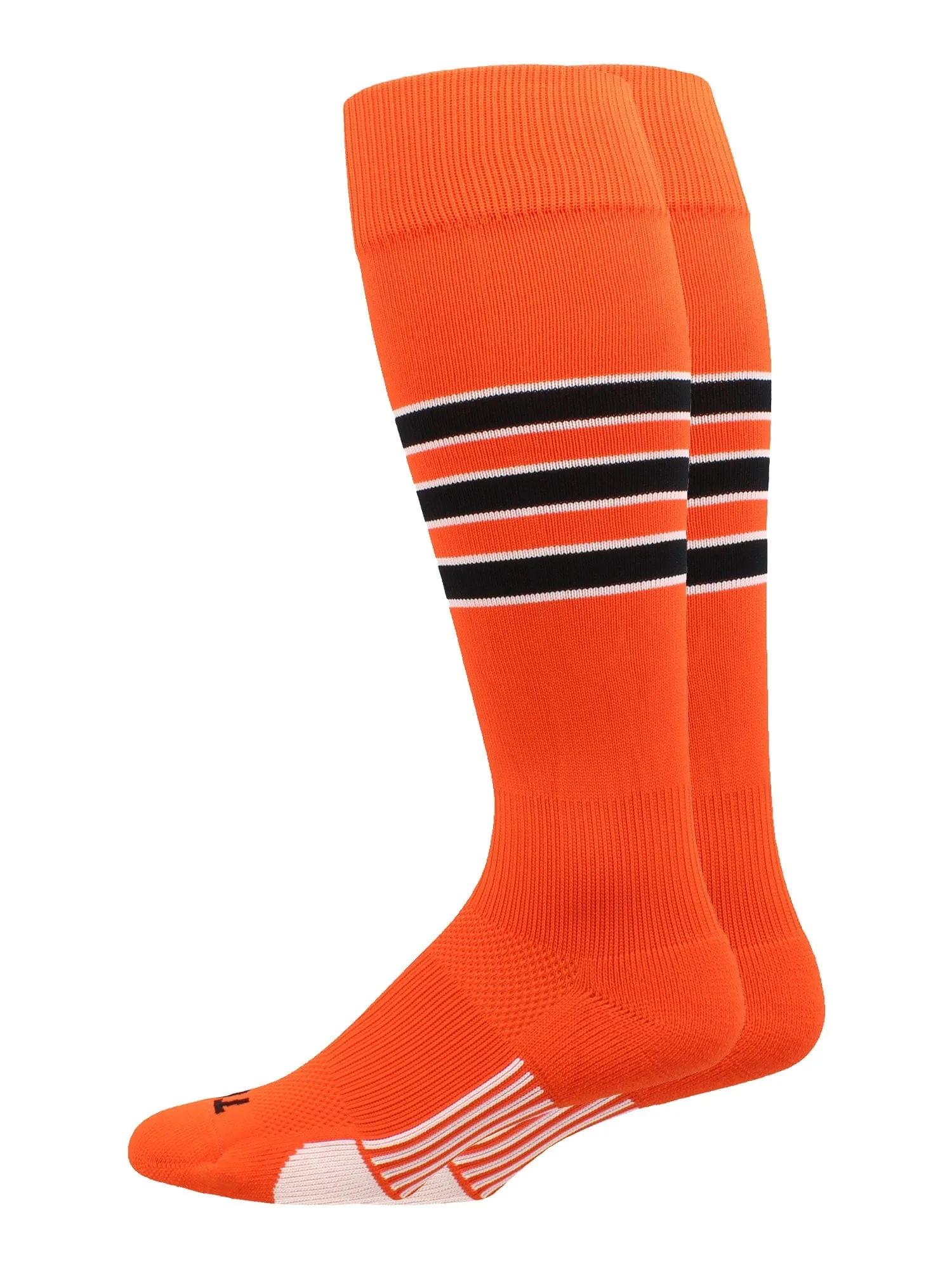 Striped Baseball Socks Over the Calf Dugout Pattern D