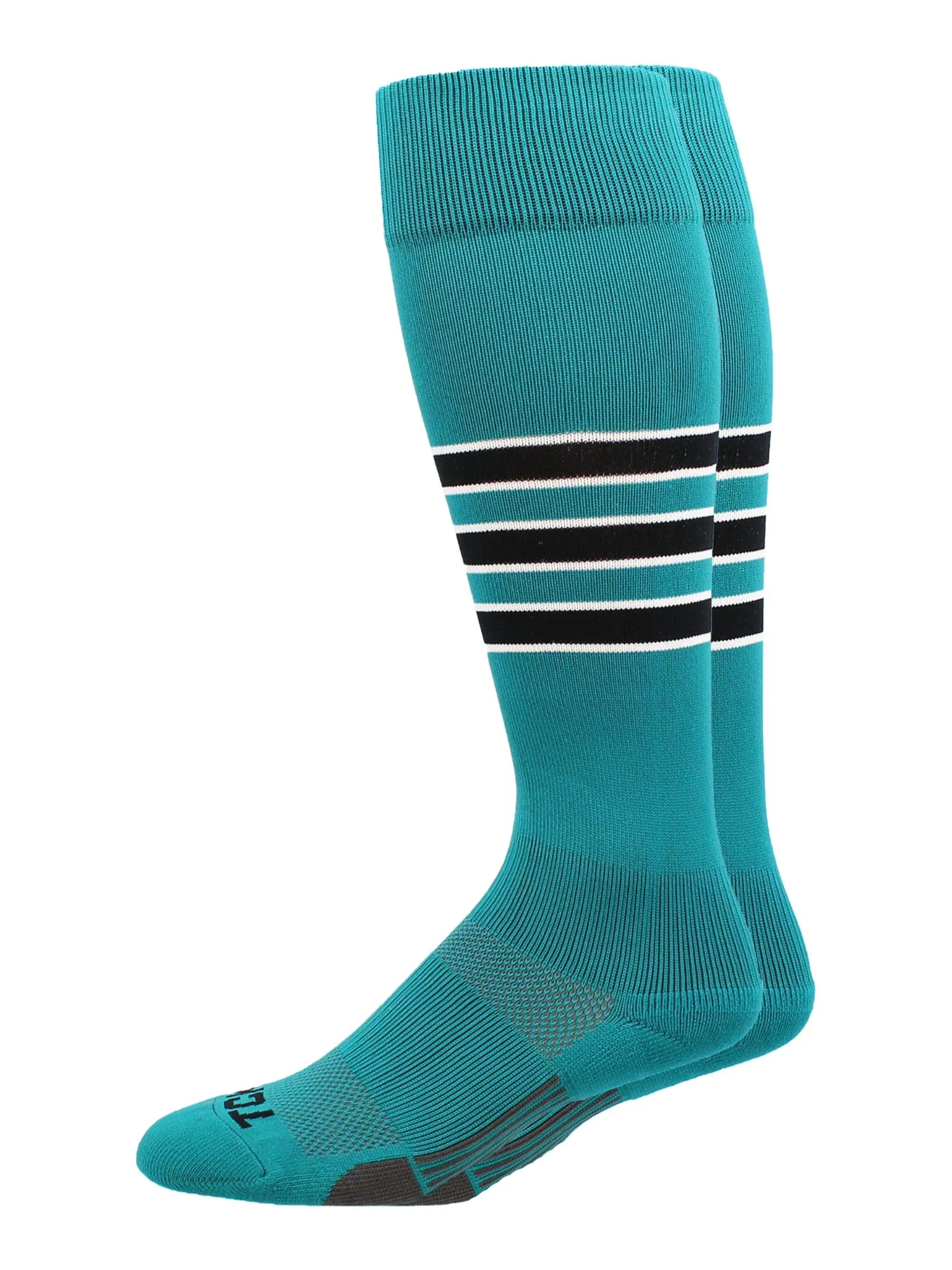 Striped Baseball Socks Over the Calf Dugout Pattern D