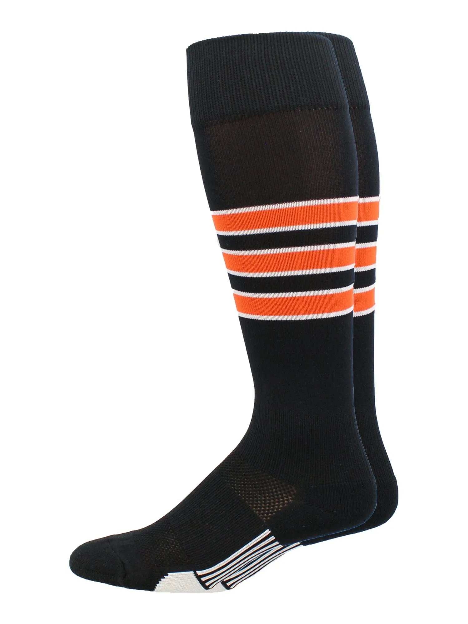 Striped Baseball Socks Over the Calf Dugout Pattern D