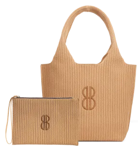 Sutton City Tote - Buckthorn Stripe Monogram - Medium