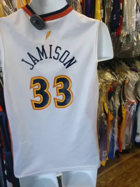 Vtg #33 ANTAWN JAMISON Golden State Warriors NBA Champion Jersey 14-16