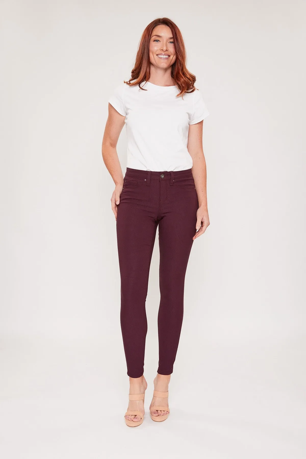 Walking Happy Stretch Skinny - Plum